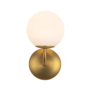 Alora - WS686010BGOP - One Light Wall Sconce - Fiona - Brushed Gold/Opal Glass