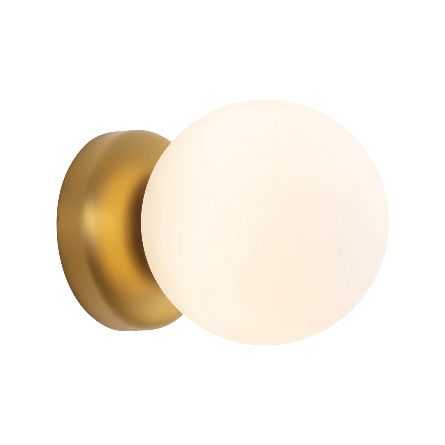 Alora - WS686405BGOP - One Light Wall Sconce - Fiona - Brushed Gold/Opal Glass