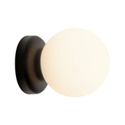 Alora - WS686405MBOP - One Light Wall Sconce - Fiona - Matte Black/Opal Glass