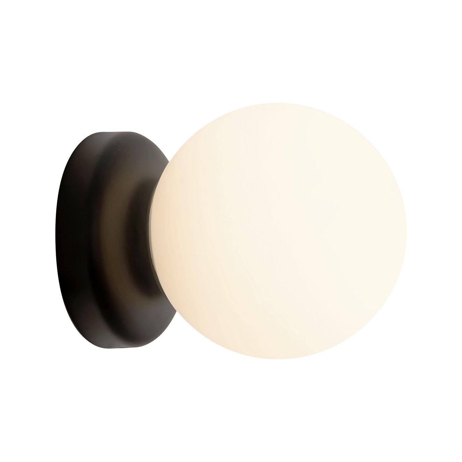 Alora - WS686405MBOP - One Light Wall Sconce - Fiona - Matte Black/Opal Glass