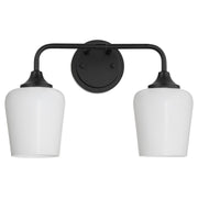 Quorum - 5313-2-259 - Two Light Wall Mount - Raymond - Matte Black
