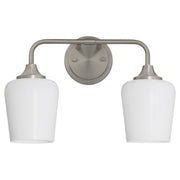 Quorum - 5313-2-265 - Two Light Wall Mount - Raymond - Satin Nickel