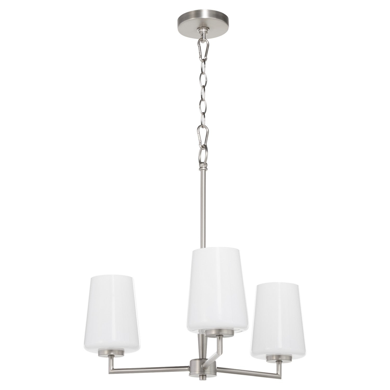 Quorum - 6204-3-265 - Three Light Chandelier - Goodwin - Satin Nickel