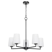 Quorum - 6204-5-259 - Five Light Chandelier - Goodwin - Matte Black