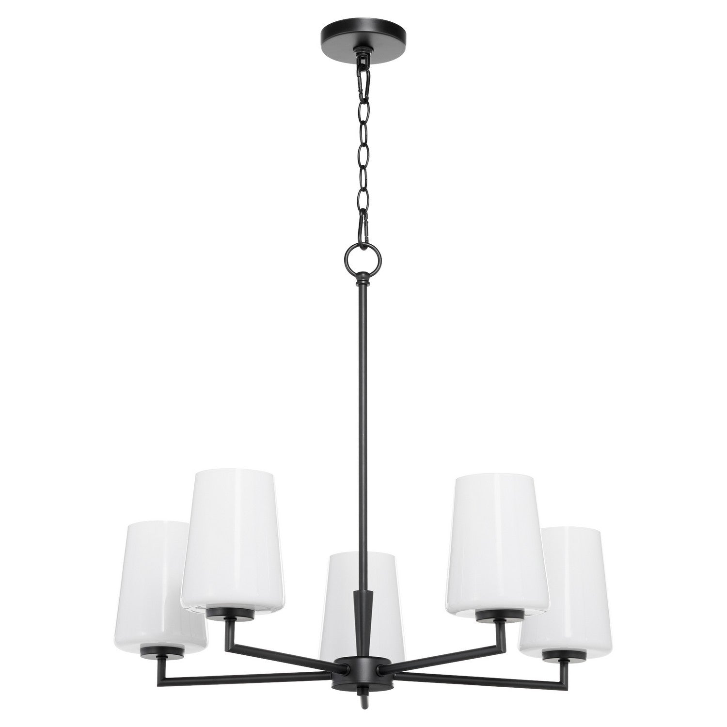Quorum - 6204-5-259 - Five Light Chandelier - Goodwin - Matte Black