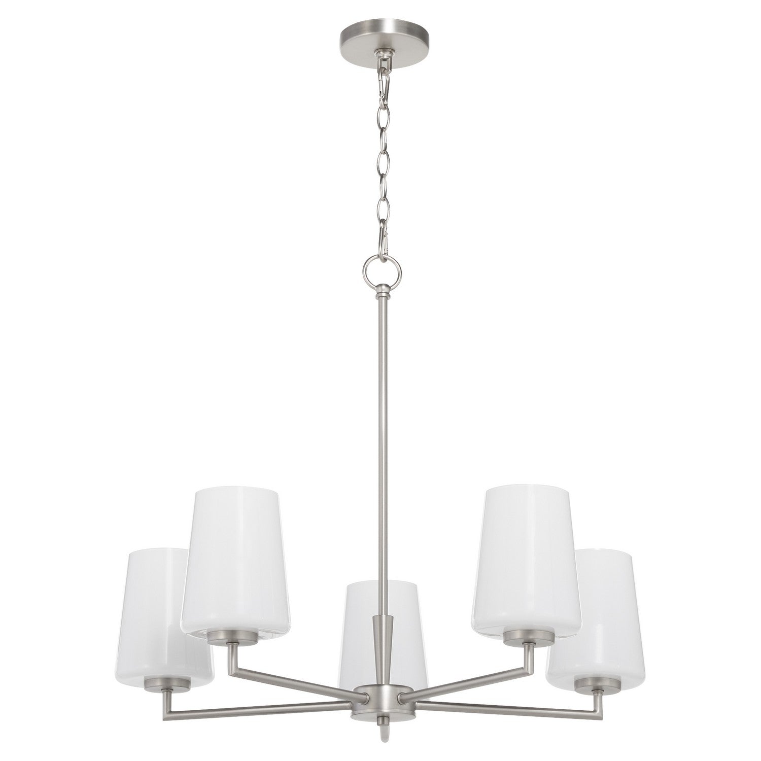 Quorum - 6204-5-265 - Five Light Chandelier - Goodwin - Satin Nickel