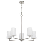 Quorum - 6204-5-265 - Five Light Chandelier - Goodwin - Satin Nickel