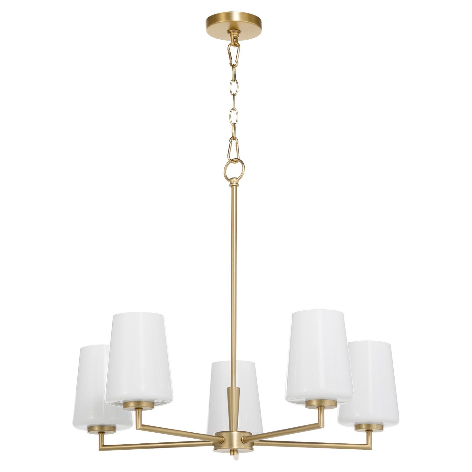 Quorum - 6204-5-280 - Five Light Chandelier - Goodwin - Aged Brass