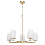 Quorum - 6204-5-280 - Five Light Chandelier - Goodwin - Aged Brass