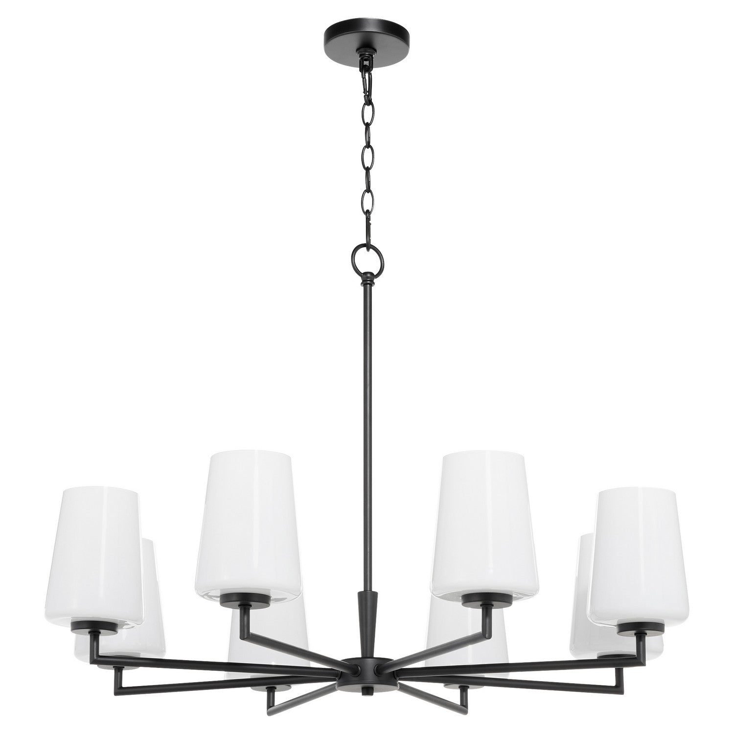 Quorum - 6204-8-259 - Eight Light Chandelier - Goodwin - Matte Black