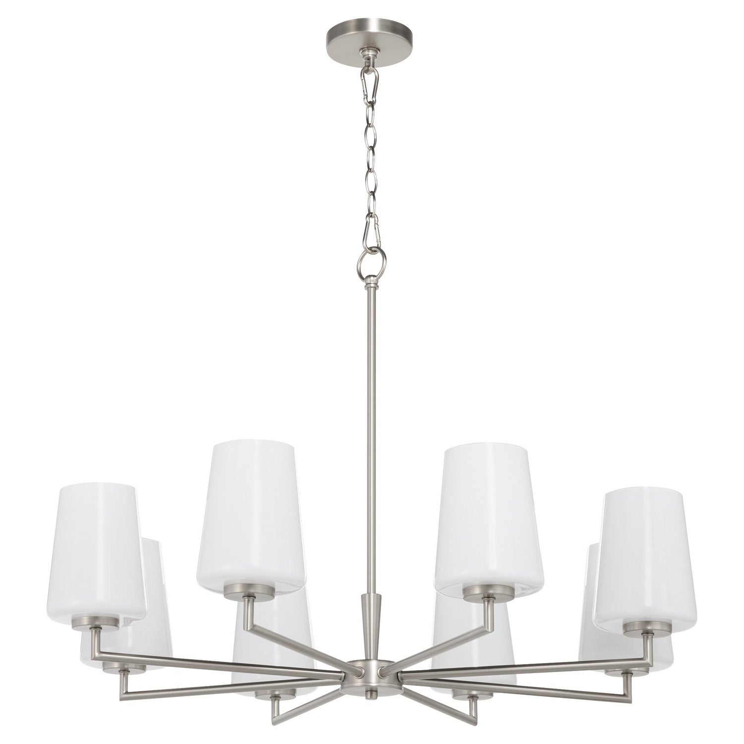 Quorum - 6204-8-265 - Eight Light Chandelier - Goodwin - Satin Nickel