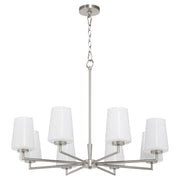 Quorum - 6204-8-265 - Eight Light Chandelier - Goodwin - Satin Nickel