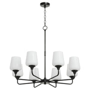 Quorum - 6313-8-259 - Eight Light Chandelier - Raymond - Matte Black