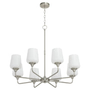 Quorum - 6313-8-265 - Eight Light Chandelier - Raymond - Satin Nickel