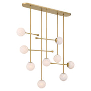 Minka-Lavery - 10149-732 - Nine Light Linear Chandelier - Ursolus - Legacy Brass