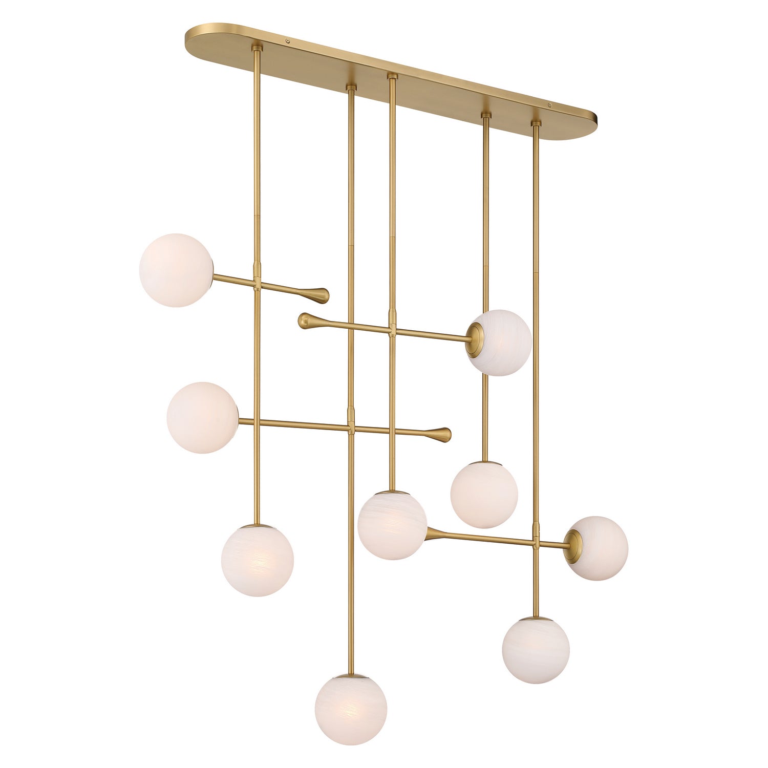 Minka-Lavery - 10149-732 - Nine Light Linear Chandelier - Ursolus - Legacy Brass