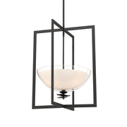 Minka-Lavery - 10256-899 - Three Light Pendant - Elowen - Dark Matte Black