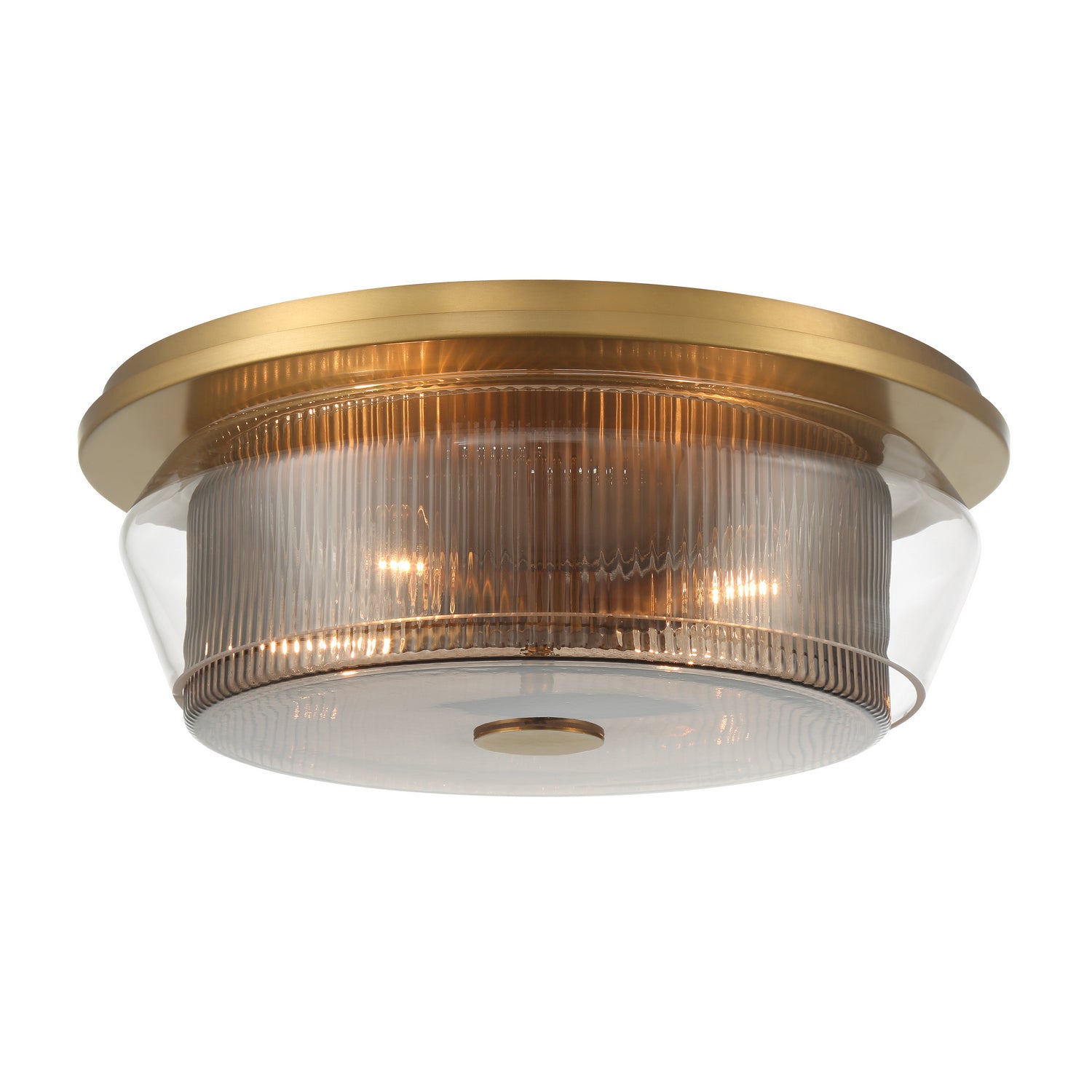 Minka-Lavery - 14014-732 - Four Light Flush Mount - Kiruna - Legacy Brass