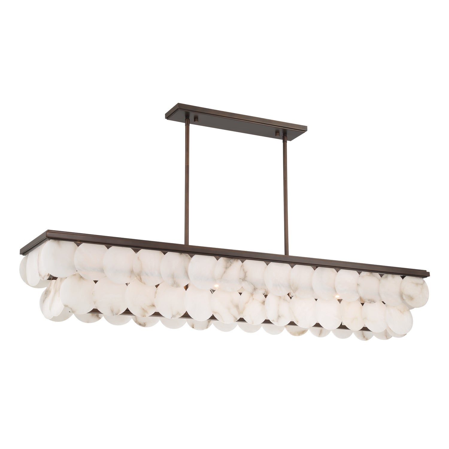 Metropolitan - N1546-868 - Eight Light Linear Chandelier - Olyra - Plated Dark Bronze