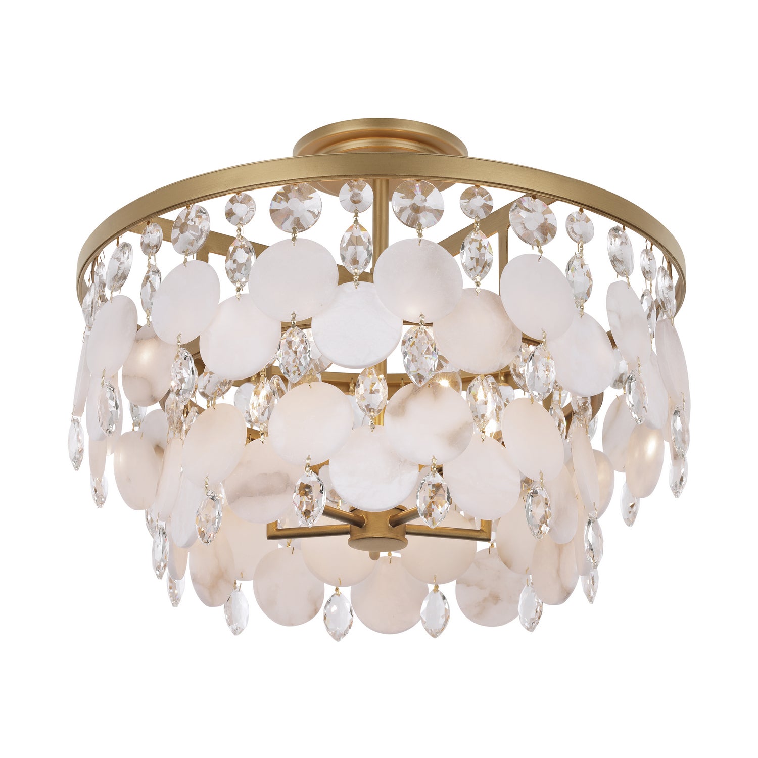 Metropolitan - N1835-870 - Five Light Semi-Flush Mount - Nova Mara - Painted Legacy Brass