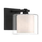 Minka-Lavery - 2061-899 - One Light Bath Sconce - Seville - Dark Matte Black