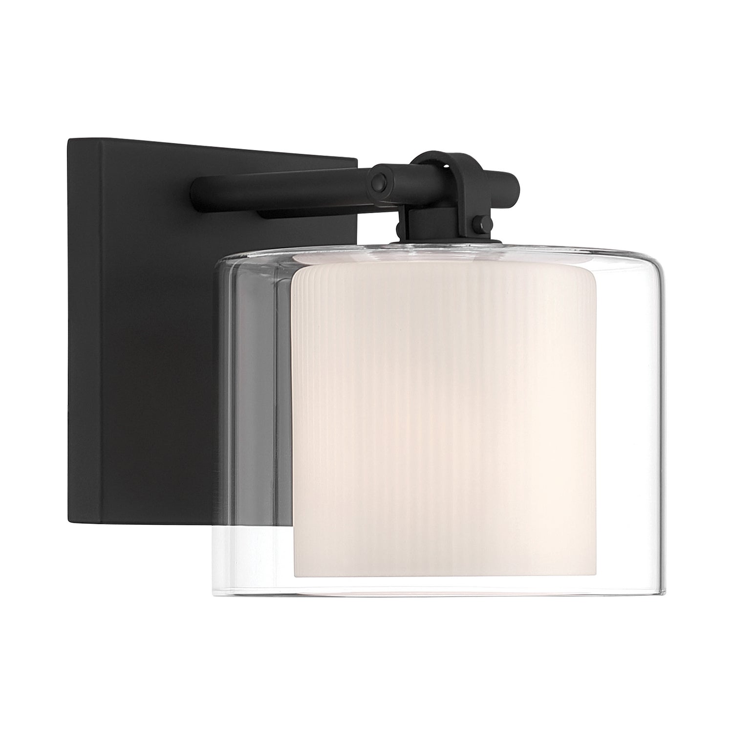 Minka-Lavery - 2061-899 - One Light Bath Sconce - Seville - Dark Matte Black