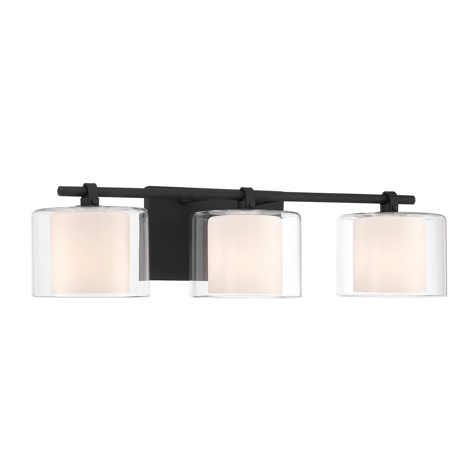 Minka-Lavery - 2063-899 - Three Light Vanity - Seville - Dark Matte Black