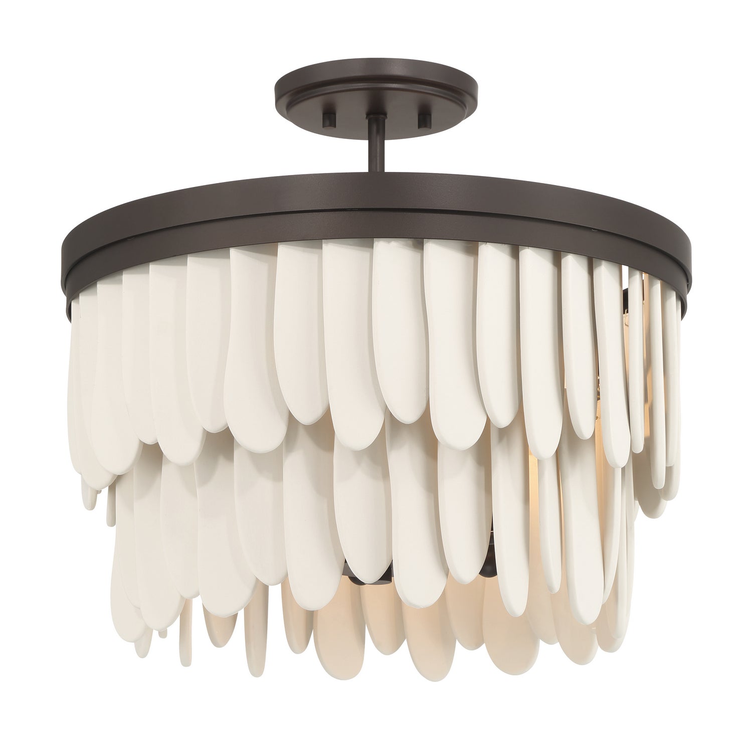Minka-Lavery - 2076-860 - Six Light Semi-Flush Mount - Briscade - Dark Bronze