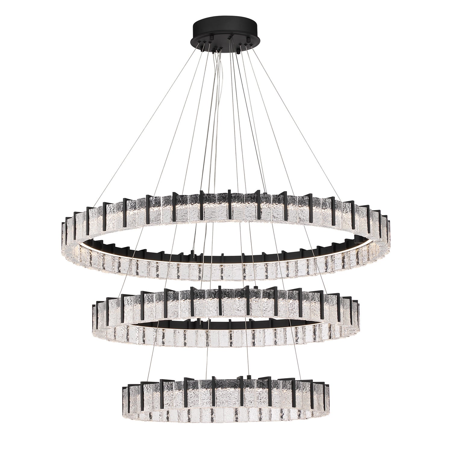 Minka-Lavery - 2410-899-L - LED Chandelier - Sevryn - Dark Matte Black