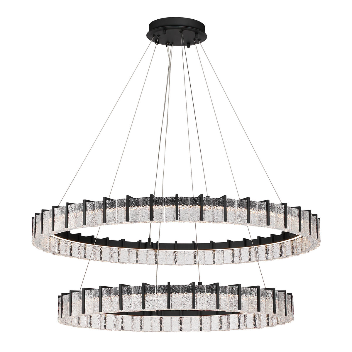 Minka-Lavery - 2419-899-L - LED Chandelier - Sevryn - Dark Matte Black