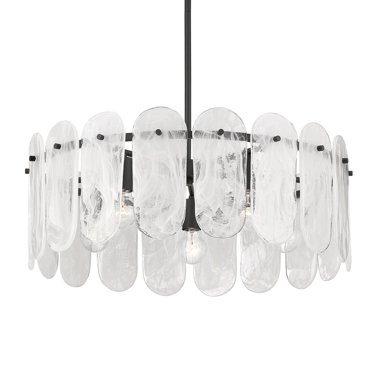 Minka-Lavery - 2595-899 - Five Light Pendant - Oldmill - Dark Matte Black