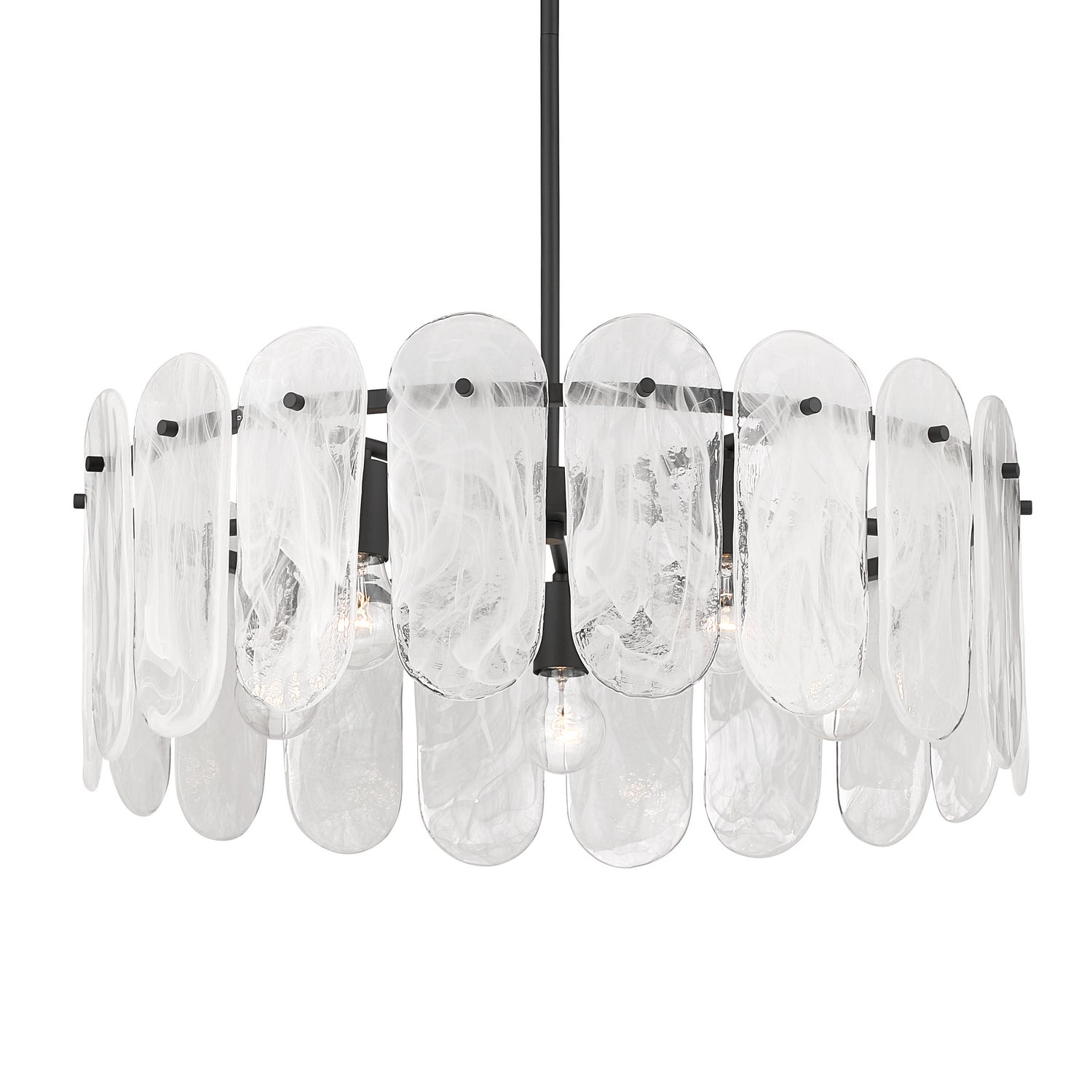 Minka-Lavery - 2595-899 - Five Light Pendant - Oldmill - Dark Matte Black