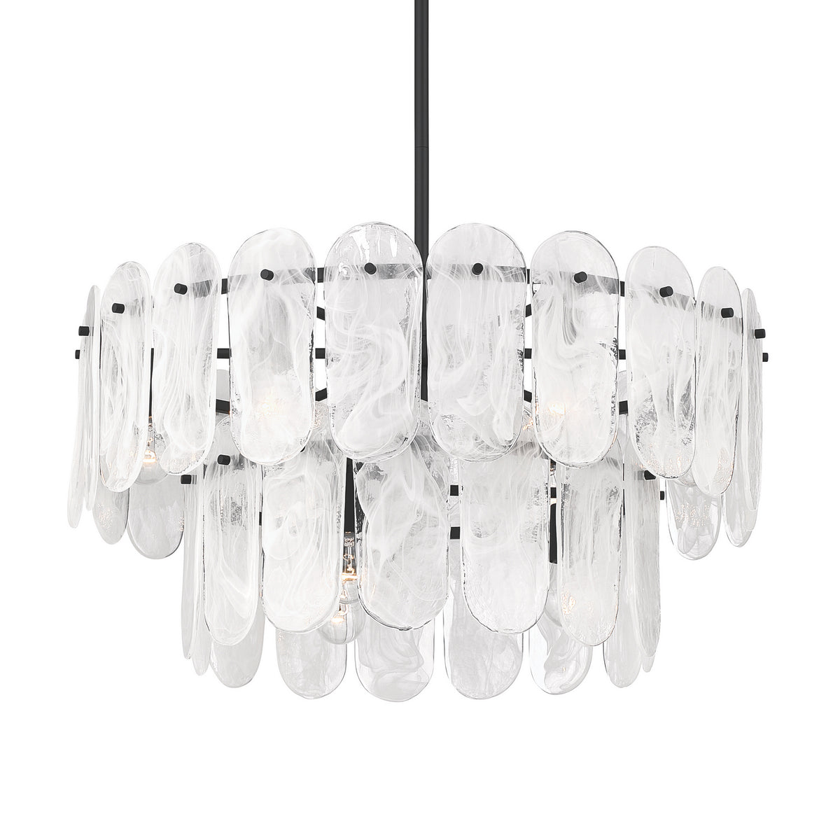 Minka-Lavery - 2599-899 - Nine Light Pendant - Oldmill - Dark Matte Black