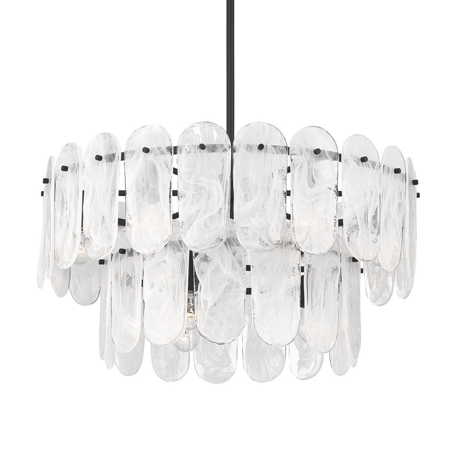 Minka-Lavery - 2599-899 - Nine Light Pendant - Oldmill - Dark Matte Black