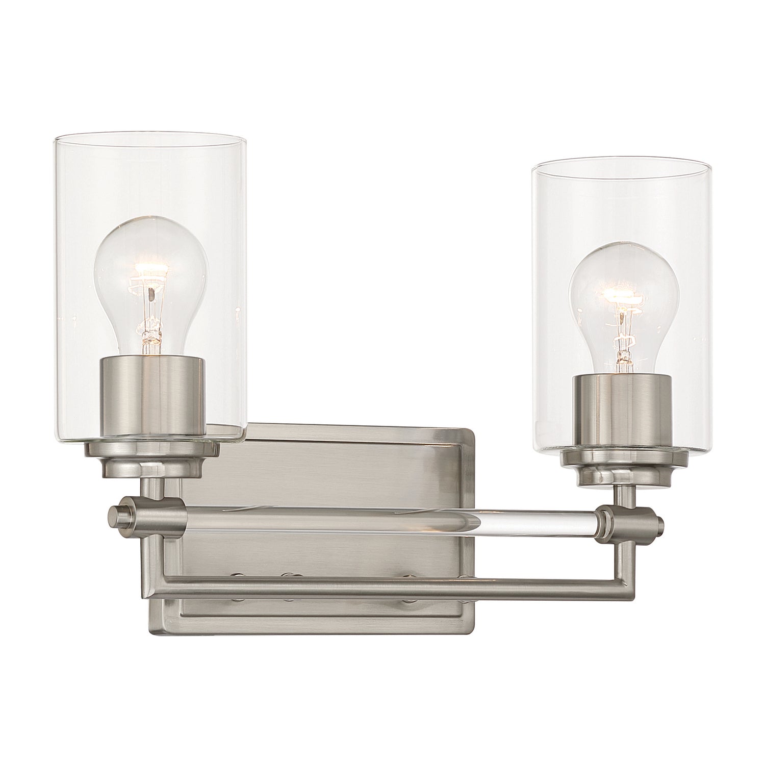 Minka-Lavery - 2642-84 - Two Light Vanity - Binsly - Brushed Nickel