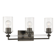 Minka-Lavery - 2643-749 - Three Light Vanity - Binsly - Rustic Gun Metal