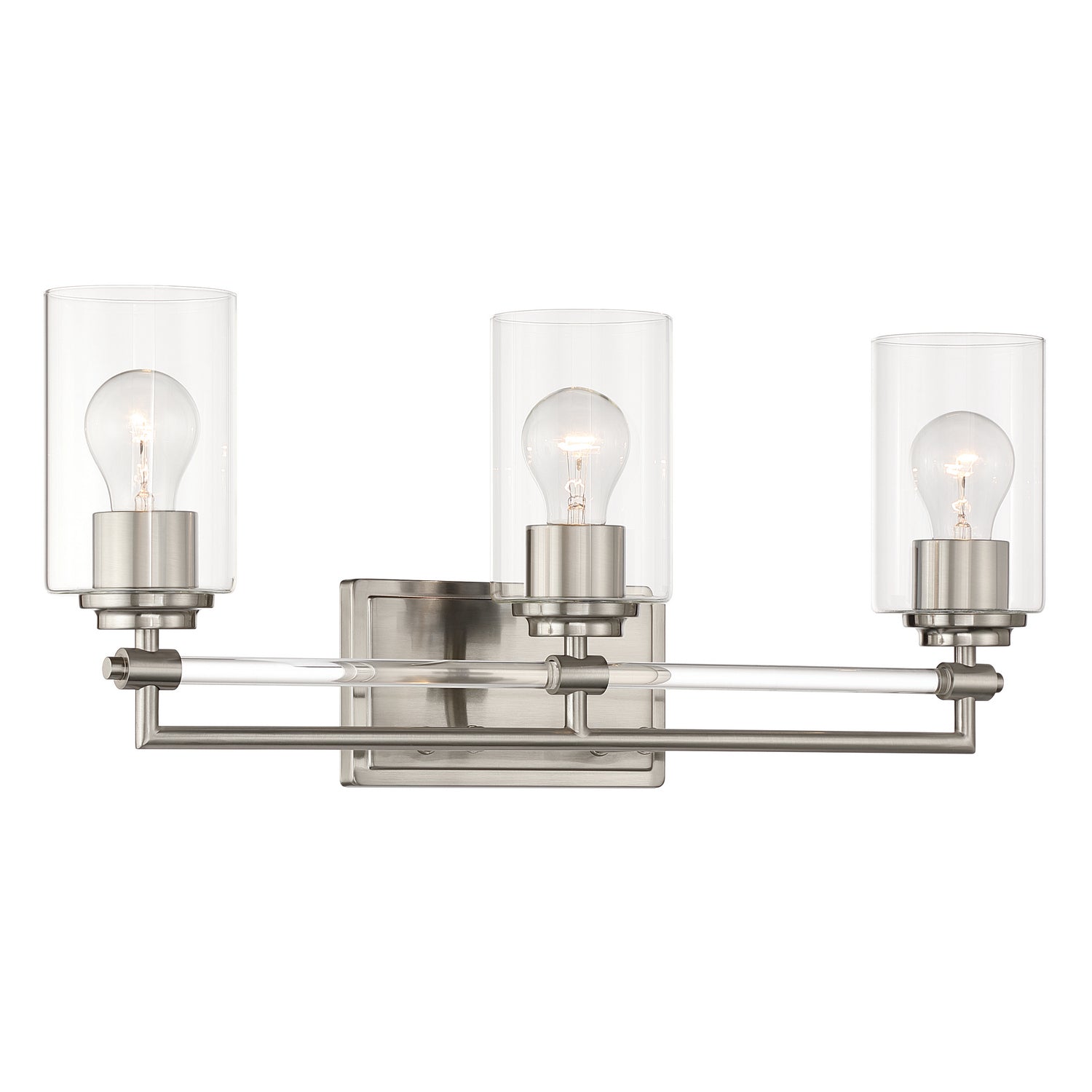 Minka-Lavery - 2643-84 - Three Light Vanity - Binsly - Brushed Nickel