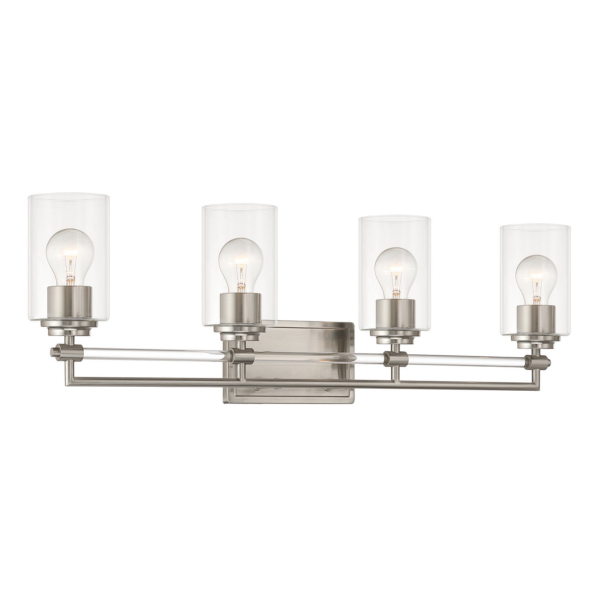 Minka-Lavery - 2644-84 - Four Light Vanity - Binsly - Brushed Nickel