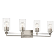 Minka-Lavery - 2644-84 - Four Light Vanity - Binsly - Brushed Nickel