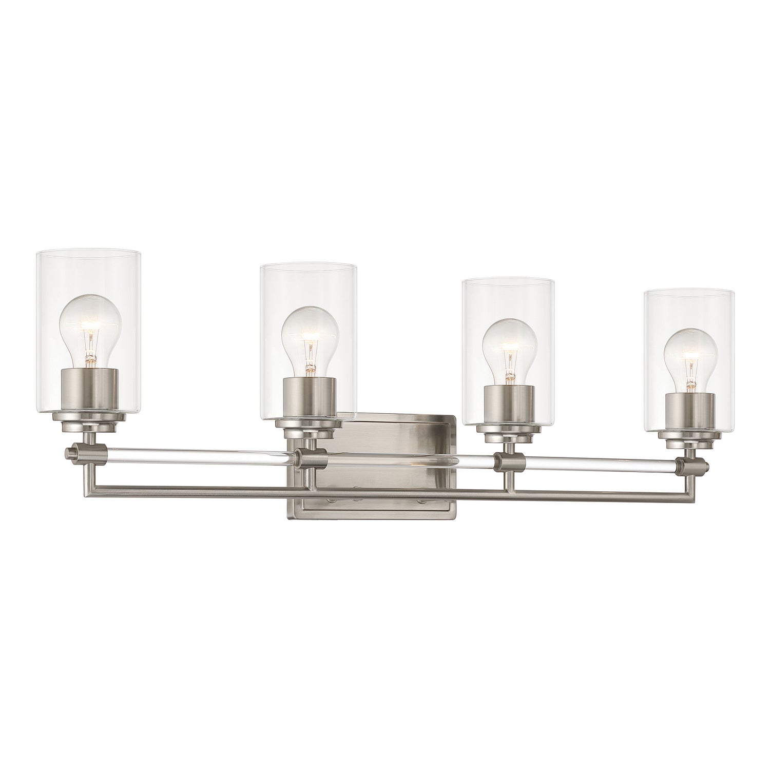 Minka-Lavery - 2644-84 - Four Light Vanity - Binsly - Brushed Nickel