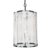 Minka-Lavery - 3637-899 - Six Light Pendant - Veil - Dark Matte Black