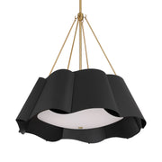Minka-Lavery - 3954-796 - Four Light Pendant - Waveform - Dark Bronze