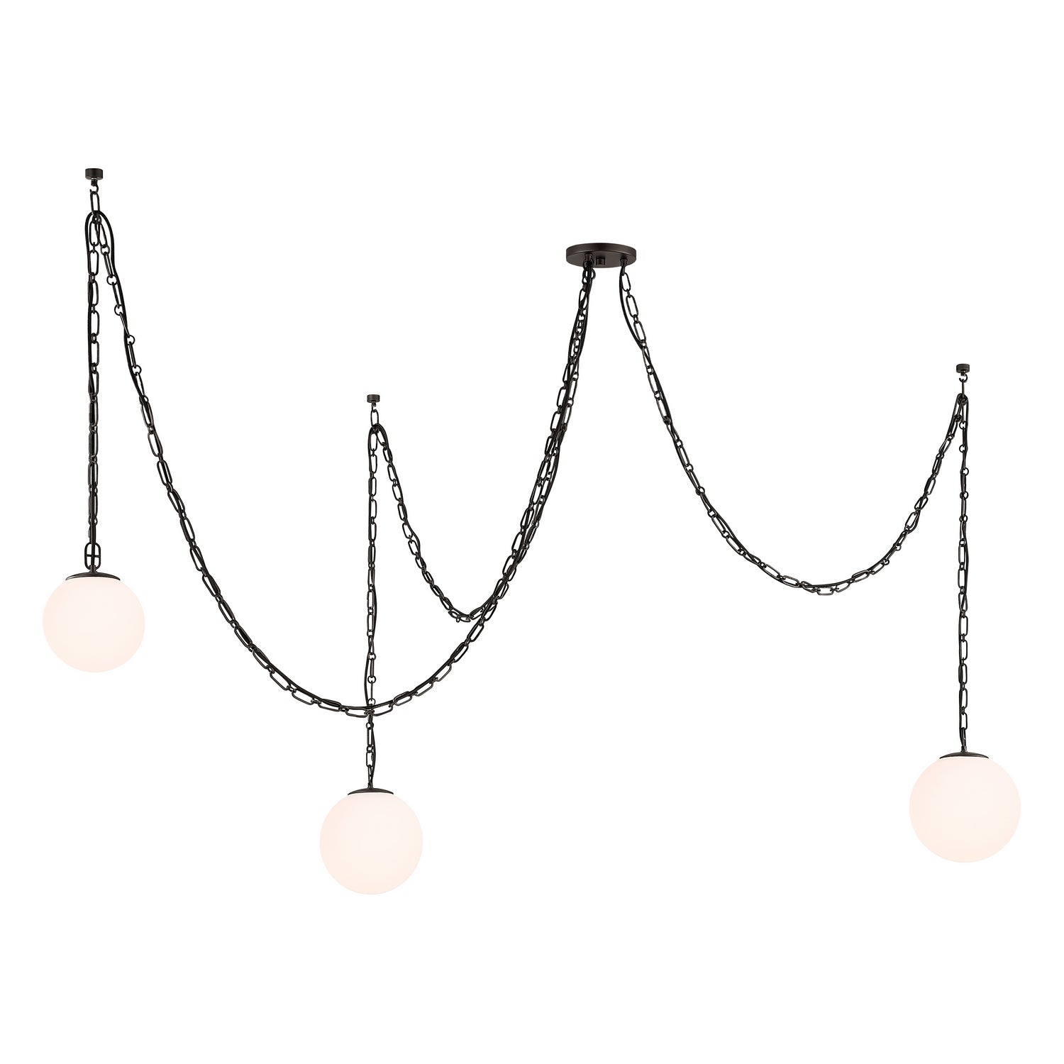 Minka-Lavery - 5218-860 - Three Light Pendant - Marbelle - Dark Bronze