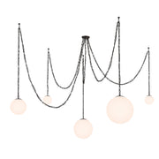 Minka-Lavery - 5219-860 - Five Light Pendant - Marbelle - Dark Bronze