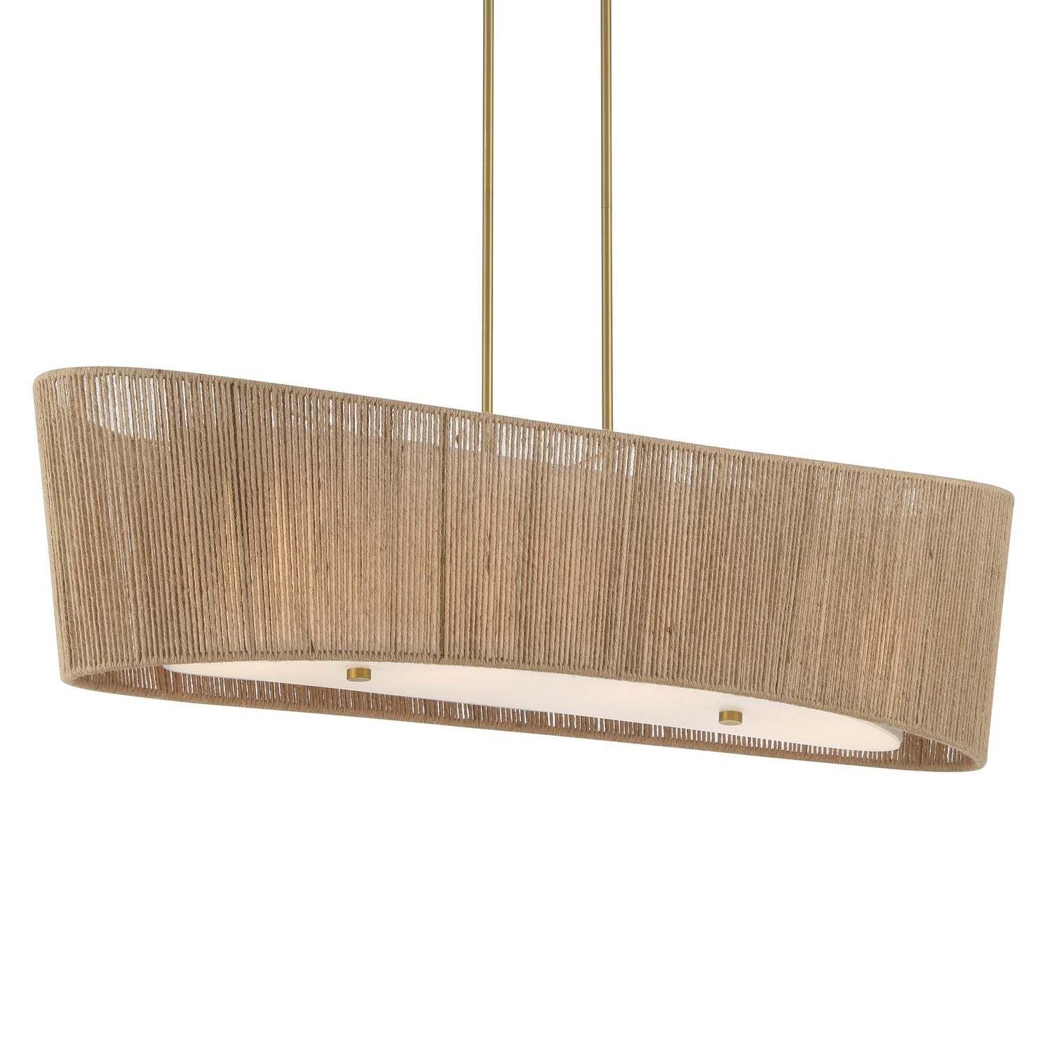Minka-Lavery - 6578-695 - Four Light Linear Chandelier - Key Largo - Soft Brass