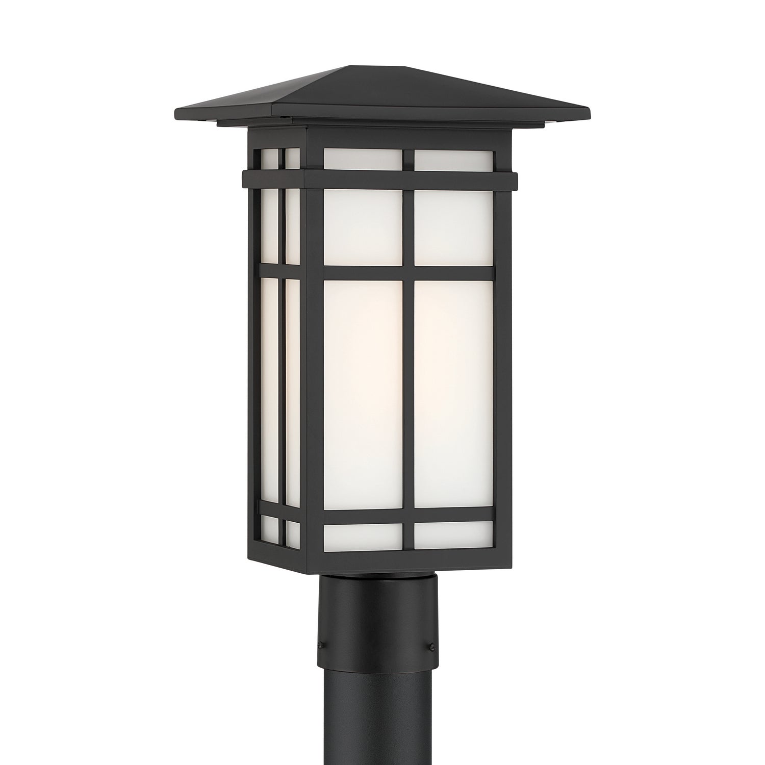 Minka-Lavery - 71185-899 - One Light Post Lantern - Grydton - Dark Matte Black