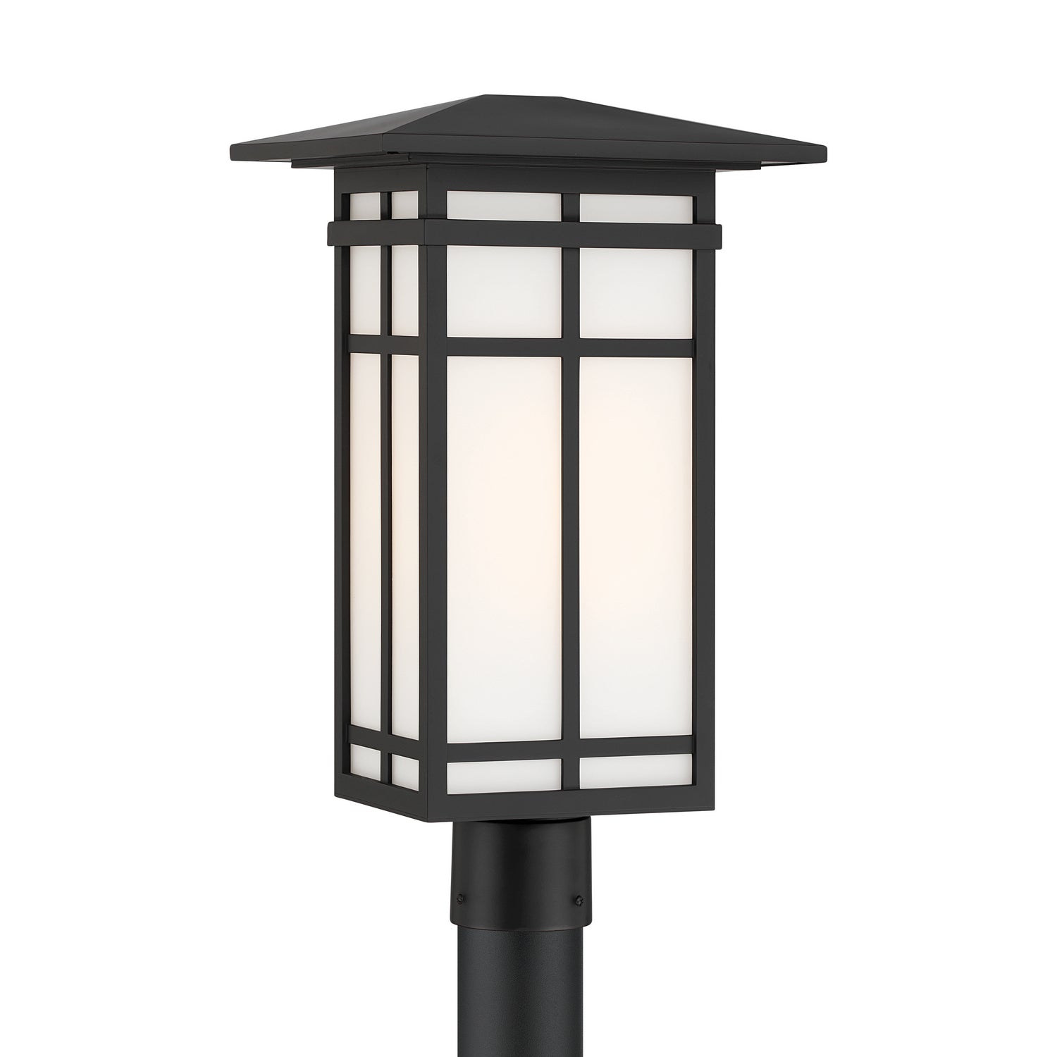 Minka-Lavery - 71186-899 - One Light Post Lantern - Grydton - Dark Matte Black