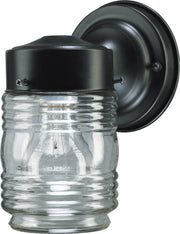 Quorum - 5010-15 - One Light Wall Mount - Jelly Jars - Black