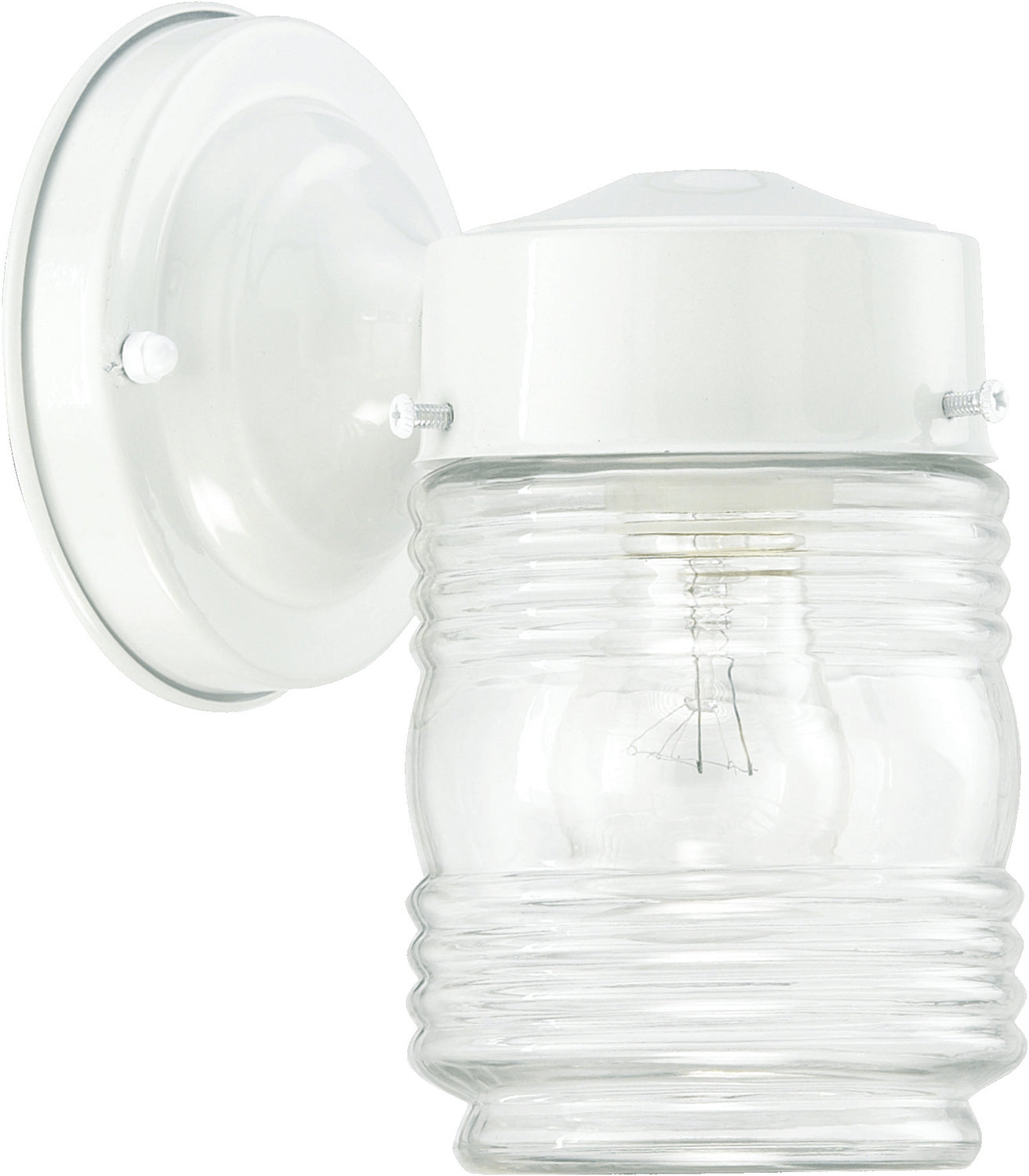 Quorum - 5010-6 - One Light Wall Mount - Jelly Jars - White