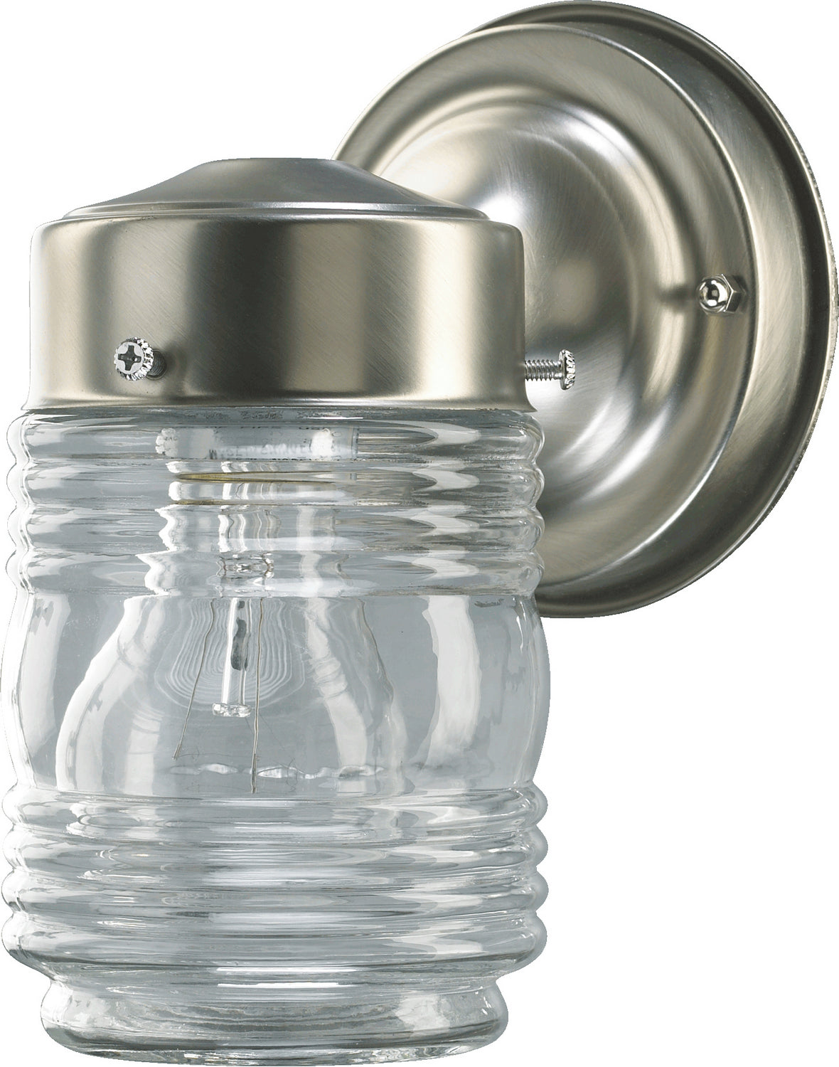 Quorum - 5010-65 - One Light Wall Mount - Jelly Jars - Satin Nickel